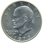 1 U.S. Eisenhower Ike 1 Dollar Coin 1971 To 1978 C