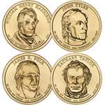 2009 P Presidential Dollar Set 4 Coins Uncirculate