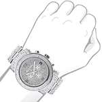 Oversized Iced Out Mens Diamond Watch By White G-3