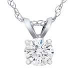 1/2 Carat Solitaire Lab Grown Diamond Pendant 14K