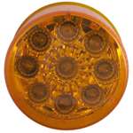 2 And Round LED Amber Marker Clearance Light W 9 D