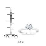 5/8Ct Lab Grown Diamond Solitaire Engagement Rin-3