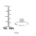 1/2Ct Lab Grown Diamond Solitaire Engagement Rin-3