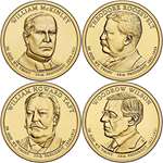 2013 D Presidential Dollar 4-Coin D Mint Uncircula