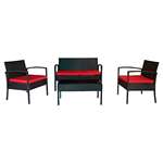 Teaset 4 Piece All-Weather Patio Conversation Set