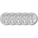 UK 2018 Great Britain Silver Britannia 1 Oz FIVE 5