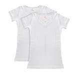 Kids By Girls Turkish Pointelle 100% Cotton V-Neck