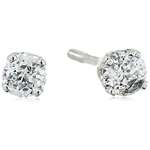 14K White Gold Lab Grown Diamond Stud Earrings (1/