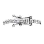 3Ct Lab-Grown Diamond Tennis Bracelet 14K White-3