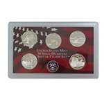 2001 S Washington State Quarters Silver 5-Coin Pro