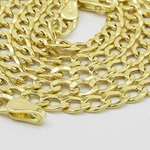 14K Yellow Gold Cuban Link Chain 24 And Long 4MM-3