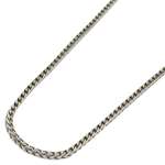 14K White Gold Smooth Cut Franco Link Chain 20 And