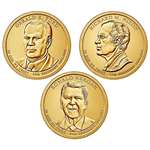 2016 D Presidential Dollar Denver Mint 3 Coins Unc