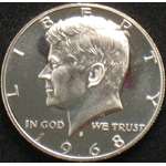 1968 Kennedy Proof 40 Silver Half Dollar