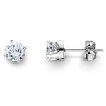 1/2Ct Real Lab Grown Diamond Studs Earrings 14K Wh