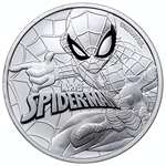 2017 TV Spider-Man 1 Oz Silver Marvel Series Coin