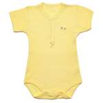 Kid U Not Baby Fine Ribbed Short Sleeve Henley One