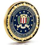 FBI Challenge Coin Collection Set-Gold Plated Chal