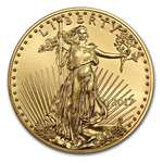 2017 1 By 10 Oz Gold American Eagle BU Gold Brilli