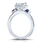 1 1/2 CTW IGI USA Diamond And Sapphire Engagemen-3