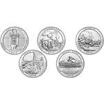 2010 P National Parks Set 5 Coins Uncirculated