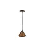 L300DB 7-Inch Hand Hammered Cone Pendant Light, Oi