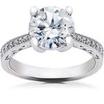 1 5/8 Ct Lab Grown Eco Friendly Diamond Vintage En