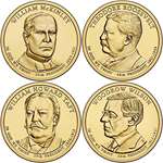 2013 P Complete Set Of All 4 Presidential Dollars