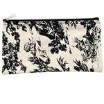 French Toile Makeup Brush Bag 10-Inch