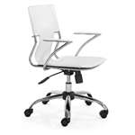 Modern Trafico Office Chair, White