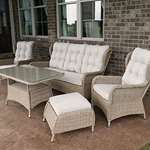 Charleston Way 5-Piece Outdoor Wicker Patio Sofa S