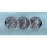 1943-PDS Lincoln Steel Cent Set