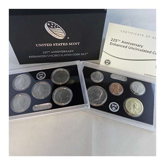 2017 S US Mint 225Th Anniversary Coin Set 17 XC En