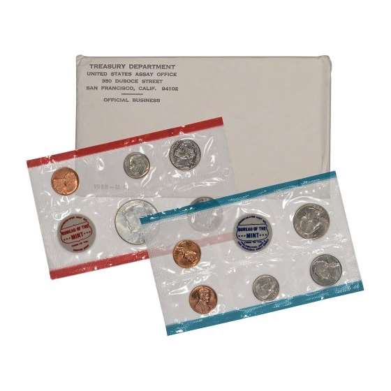 1968 US Mint Uncirculated Coin Set OGP