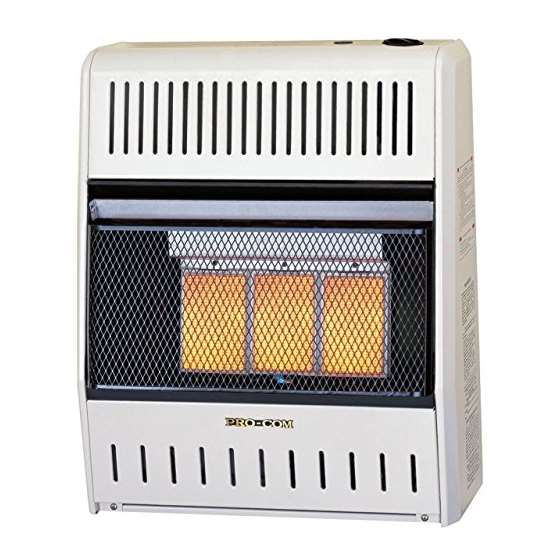 Procom ML150HPA Vent Free LP Gas Wall Heater - 3 P