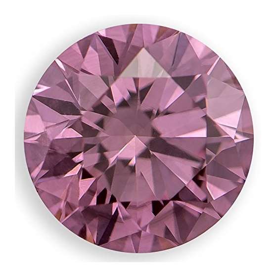 0.48 Ct. | Round | Light Raspberry Color | VS2 Cla