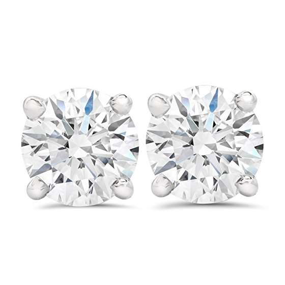 1/3Ct Excellent Cut Diamond Studs With Screw Backs