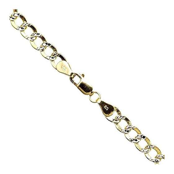 10K Diamond Cut Gold HOLLOW ITALY CUBAN Chain - 28