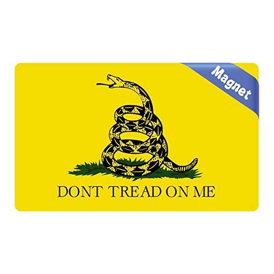 5 And X 3 And Dont Tread On Me Gadsden Bumper Magn