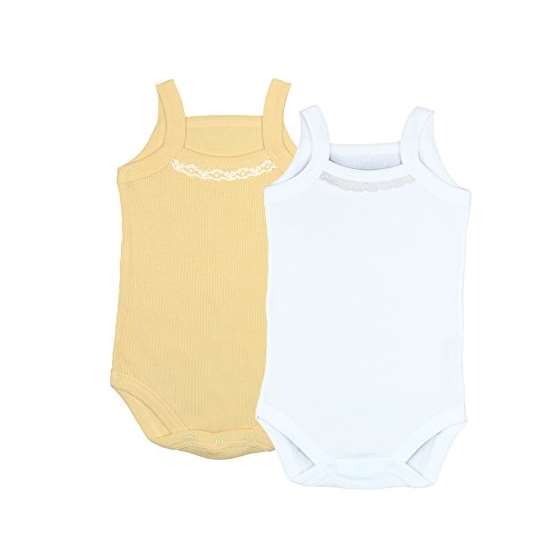 Ultra Soft Ribbed Turkish Cotton Yellow/White Baby