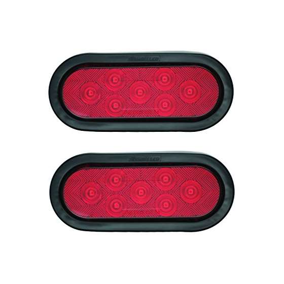 TL-62720-RK Pair Of 6 And Oval LED Stop Turn Tail