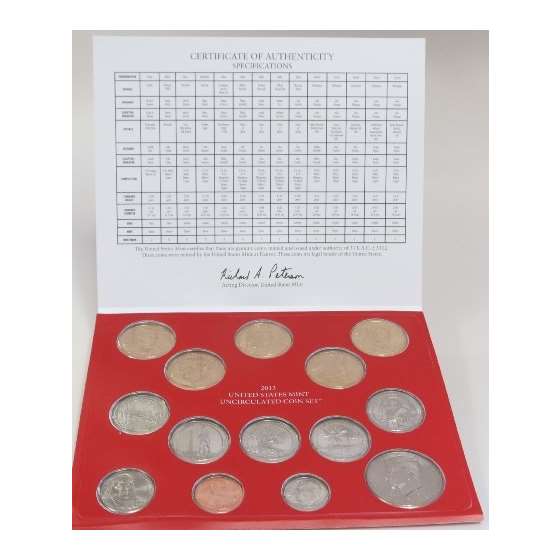 2013 US Mint Uncirculated 28-Coin Set With Burni-3