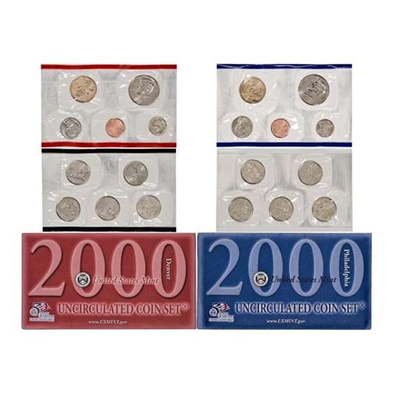 2000 US Mint Uncirculated Coin Set U00 OGP