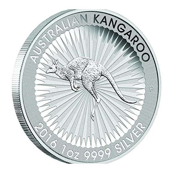 2016 AU Perth Mint Silver Kangaroo 1 Oz Brilliant