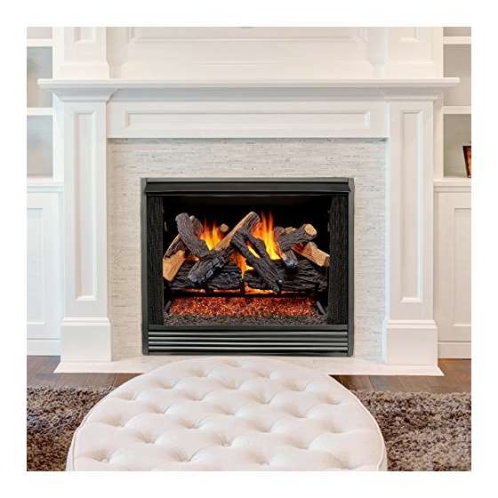 Vented Natural Gas Fireplace Log Set - 30 In., 6-3