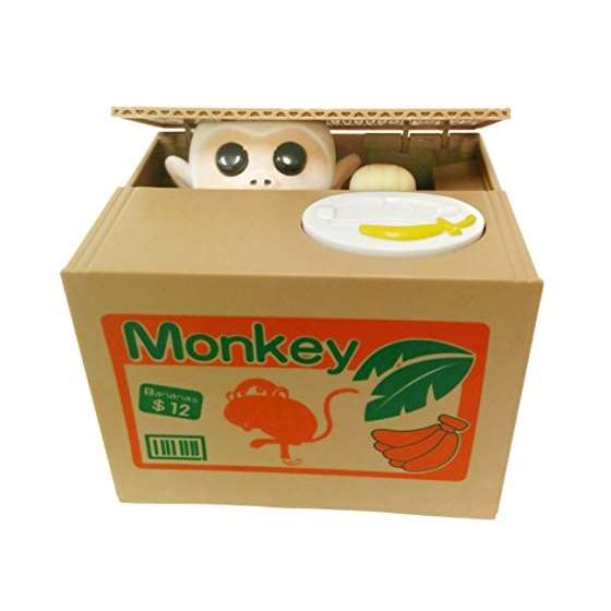 Mischief Saving Box Stealing Coin Piggy Bank, Monk