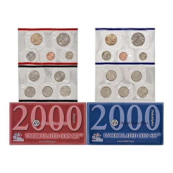 2000 P D US Mint Uncirculated Coin Mint Set Sealed