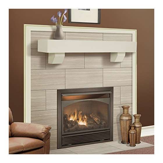 60-Inch Fireplace Shelf Mantel With Corbel Optio-3