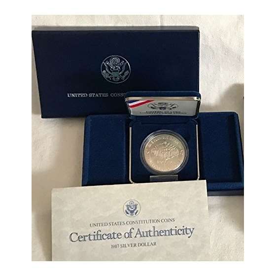 1987 S Constitution Commemorative Silver Proof Dol