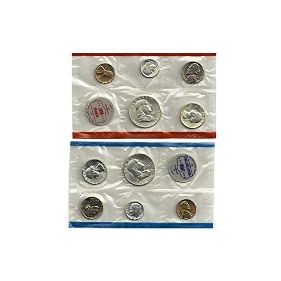 1963 Mint Set 10 Coins P D Mints Uncirculated